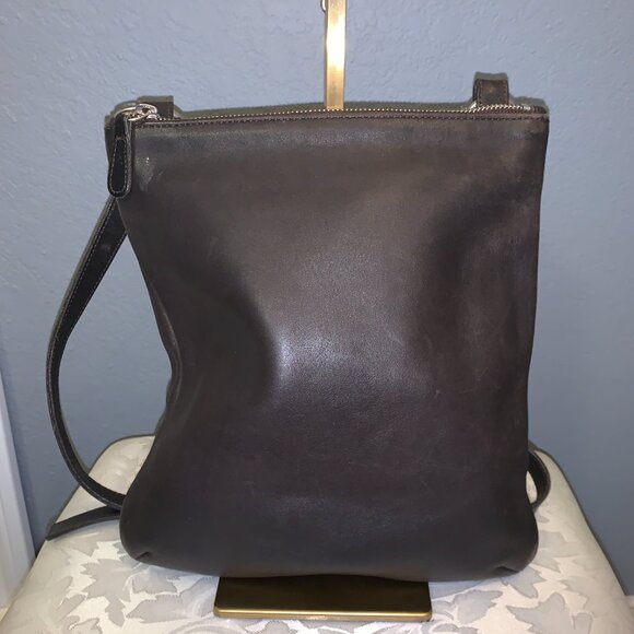 s-l400.jpg Vintage Coach Crossbody Leather Bag - Dark Brown